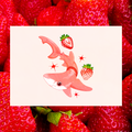 Strawberry Shark 5"x7" Fine Art Print