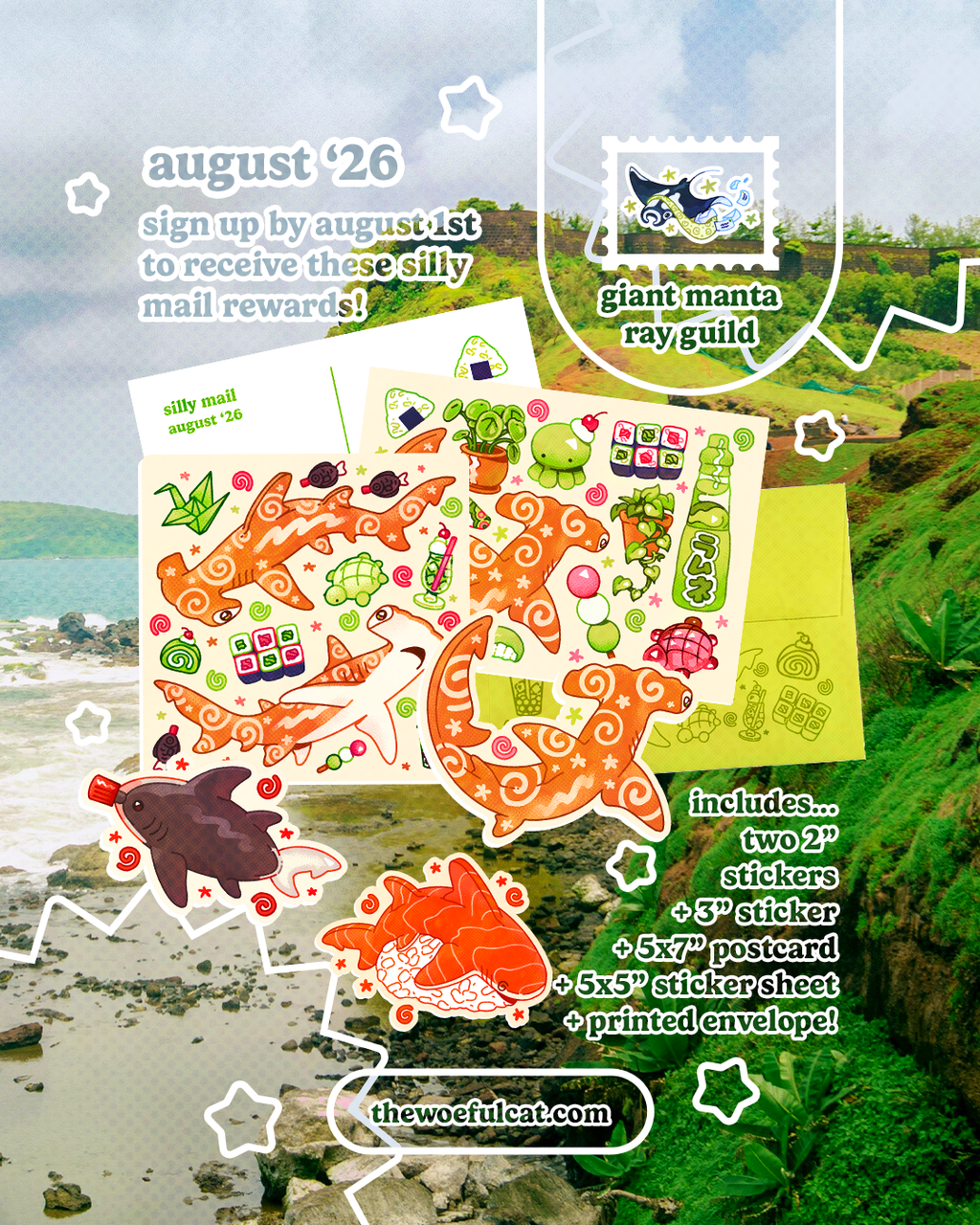 Silly Mail Giant Manta Ray Guild Subscription