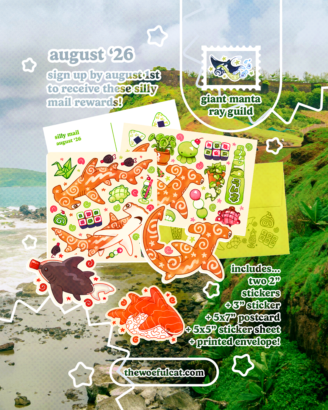 Silly Mail Giant Manta Ray Guild Subscription