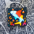 Candy Corn Shark Sticker