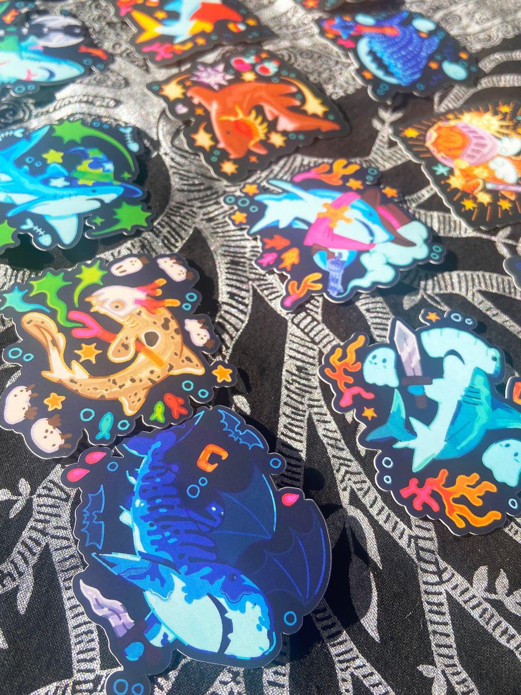 15 Silly Shark Sticker Bundle