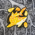 Honey Calcite Lemon Shark Sticker