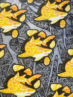 Honey Calcite Lemon Shark Sticker