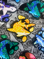 6 Crystal Shark Sticker Bundle