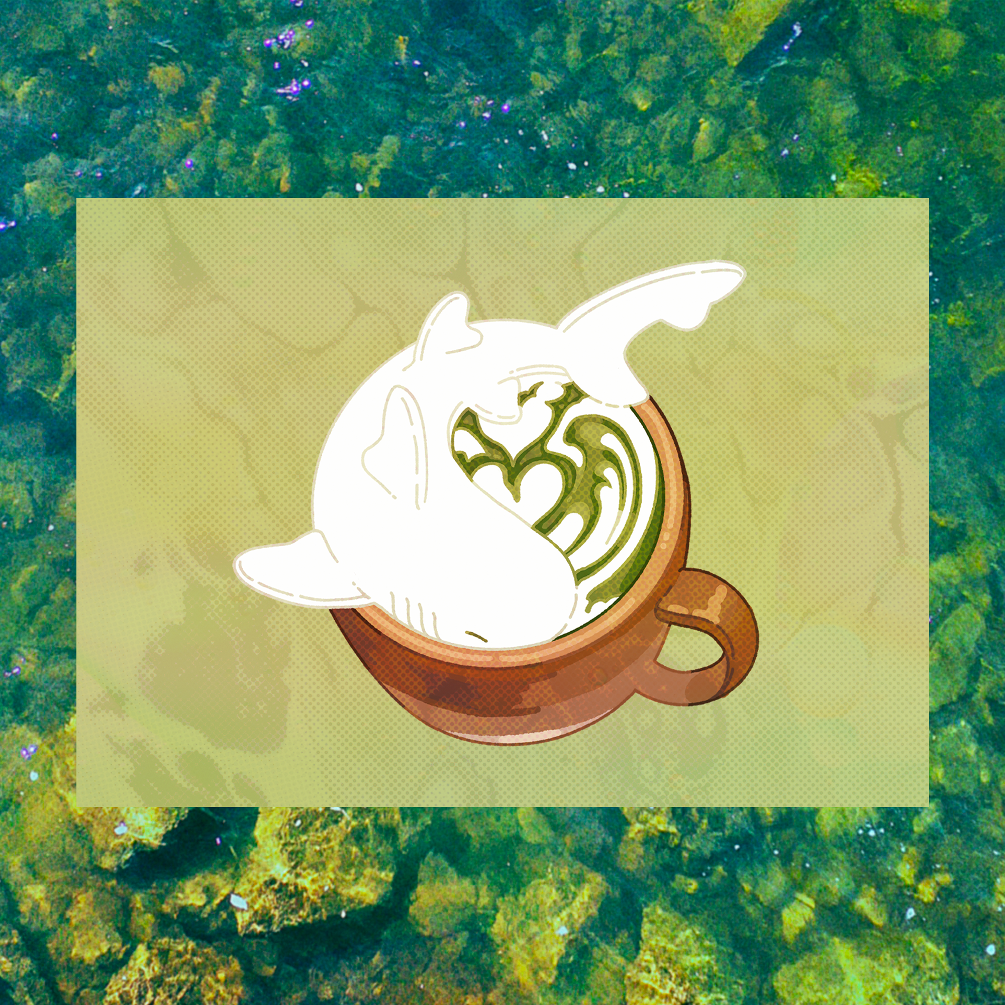 Matcha Shark 5"x7" Fine Art Print