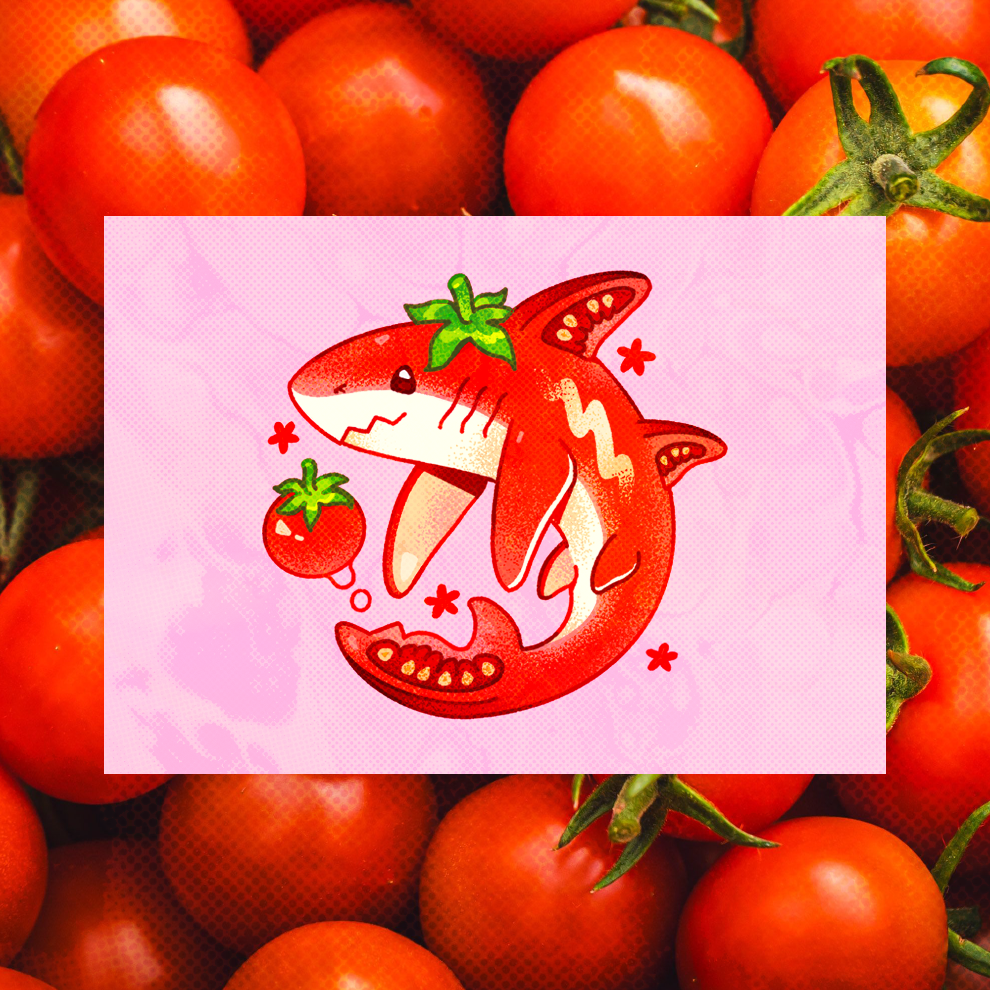 Tomato Shark 5"x7" Fine Art Print
