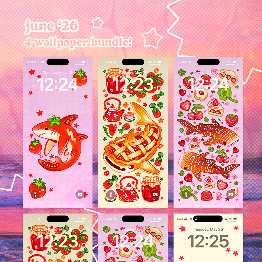 June '26 Phone Wallpaper Bundle