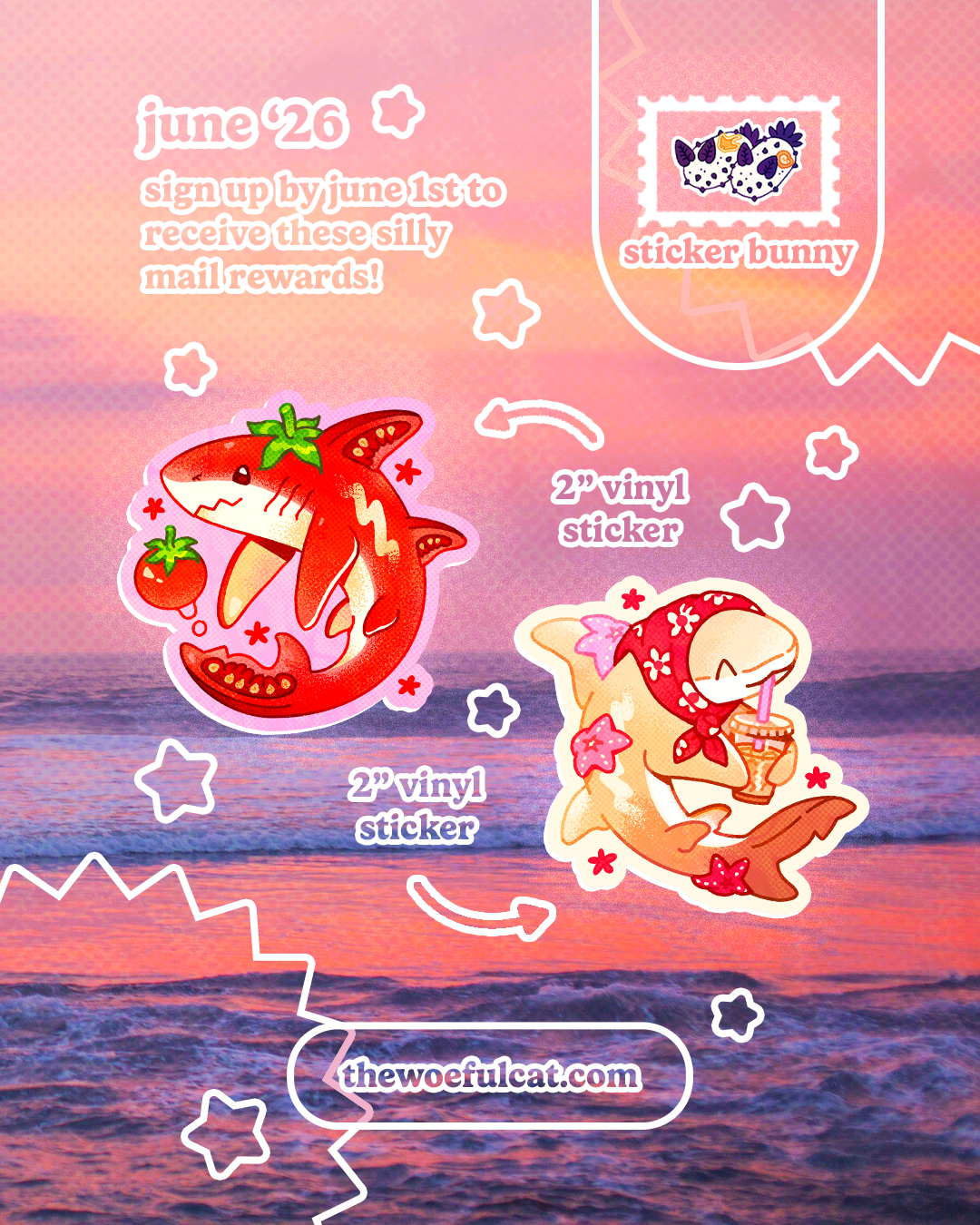 Silly Mail Sticker Bunny Subscription
