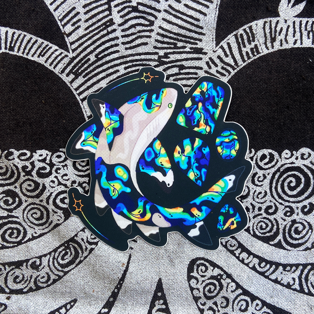 6 Crystal Shark Sticker Bundle