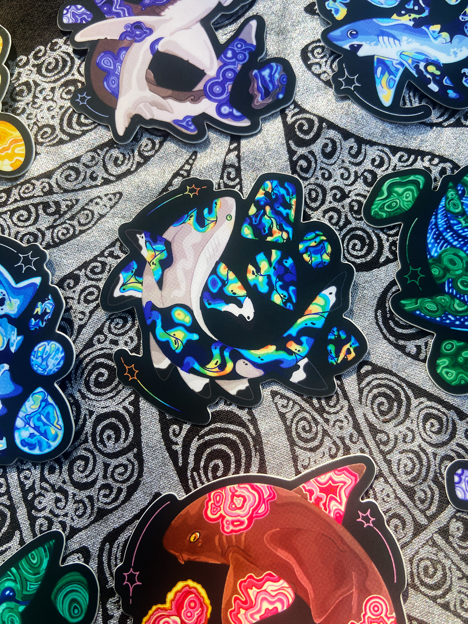 Labradorite Blacktip Reef Shark Sticker
