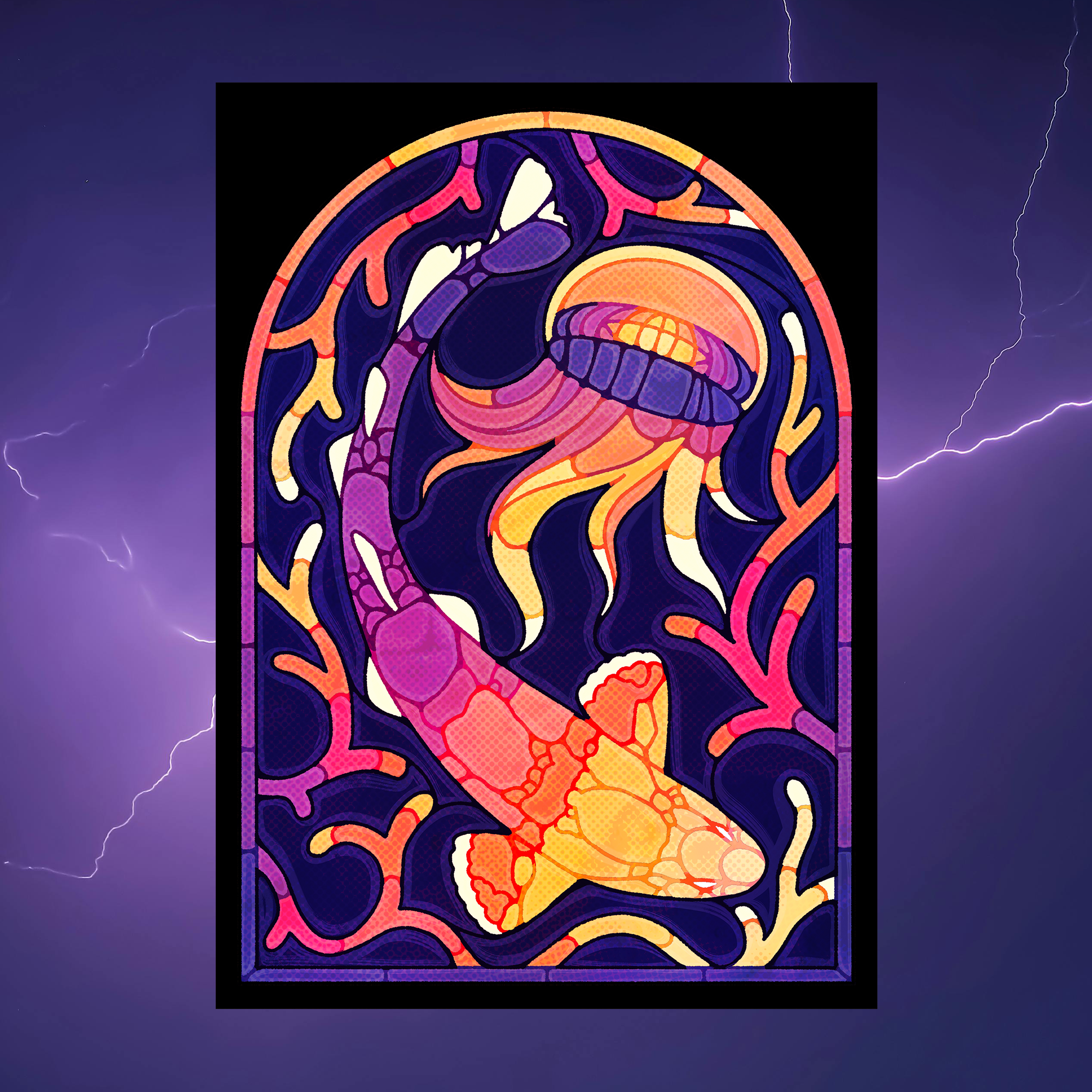 May Chain Cat Shark 5"x7" Fine Art Print