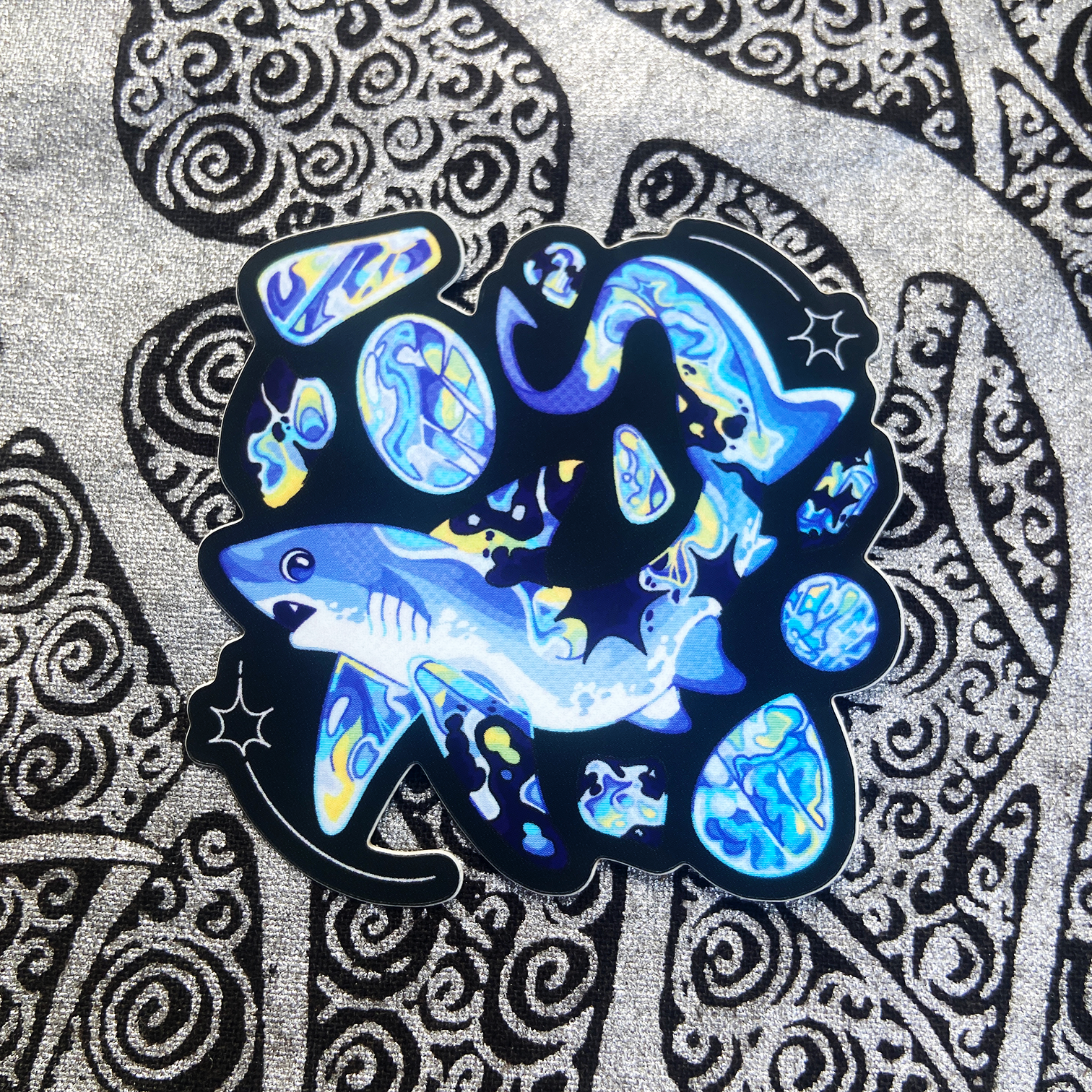 Moonstone Thresher Shark Sticker
