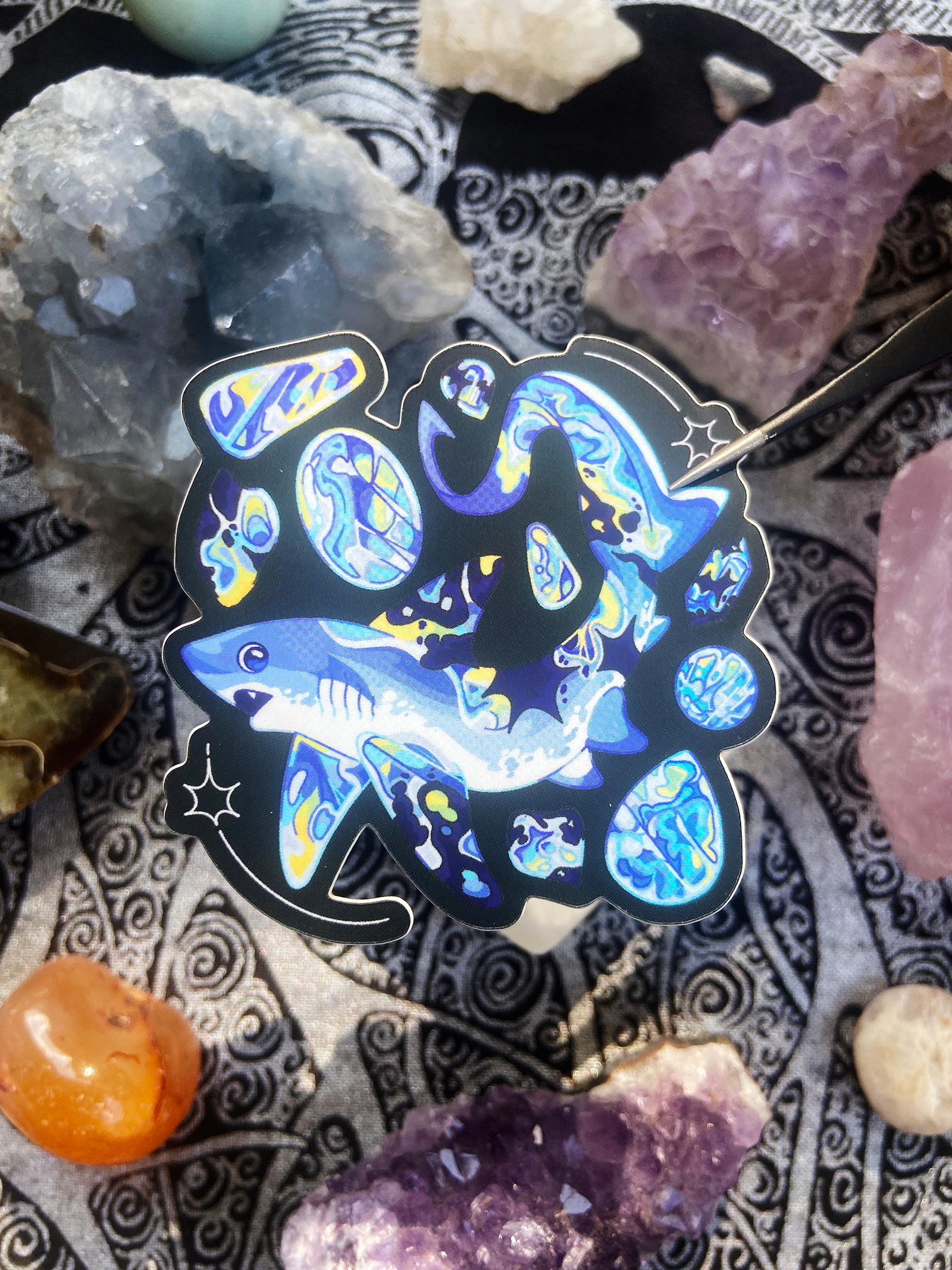 Moonstone Thresher Shark Sticker
