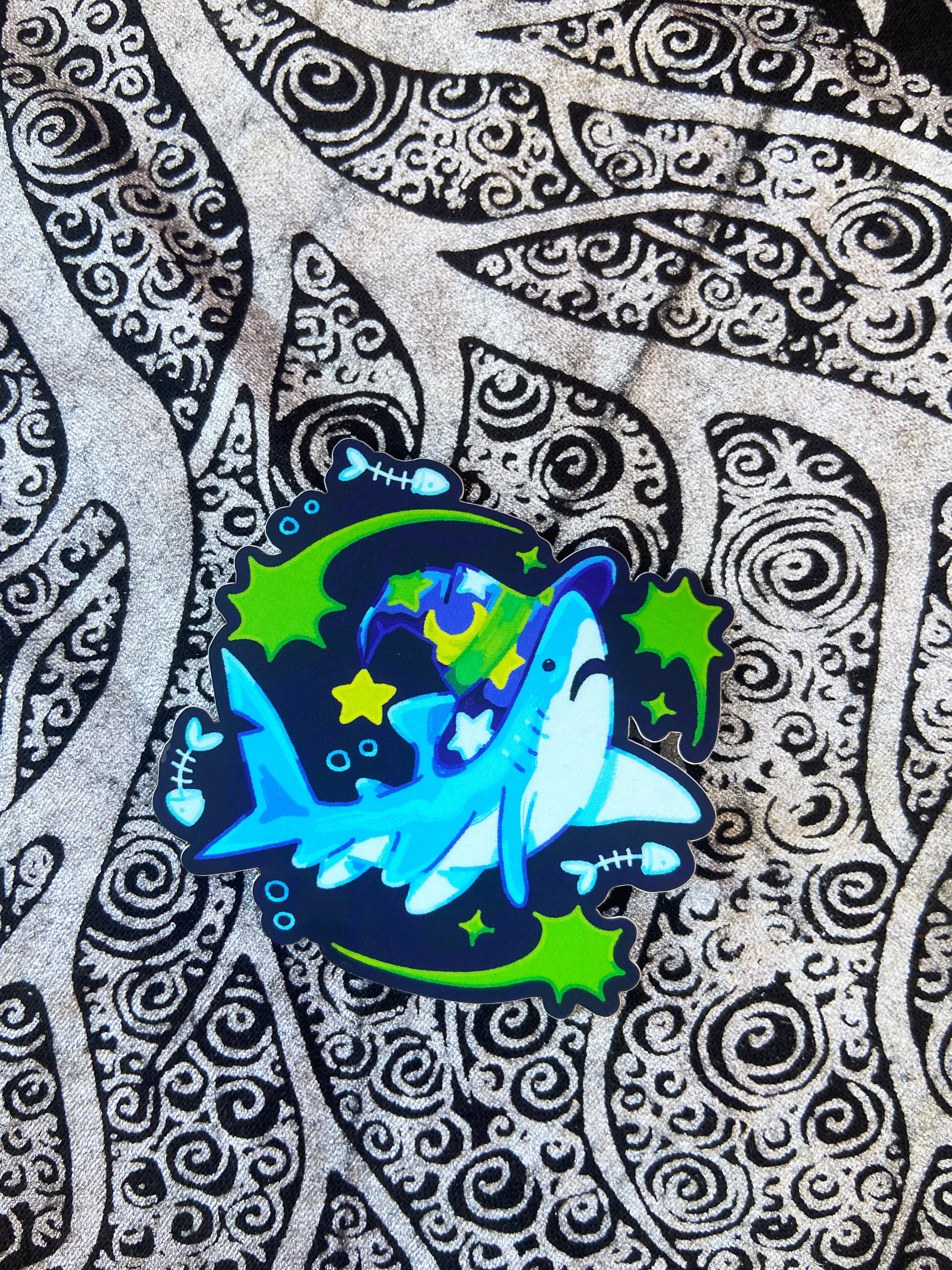15 Silly Shark Sticker Bundle