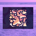 Starry Leopard Sharks 5"x7" Fine Art Print