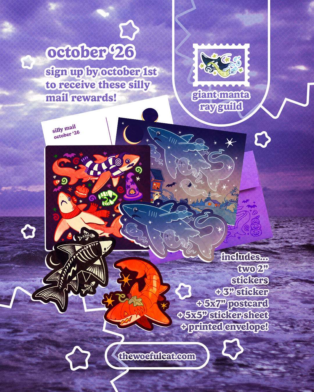 Silly Mail Giant Manta Ray Guild Subscription