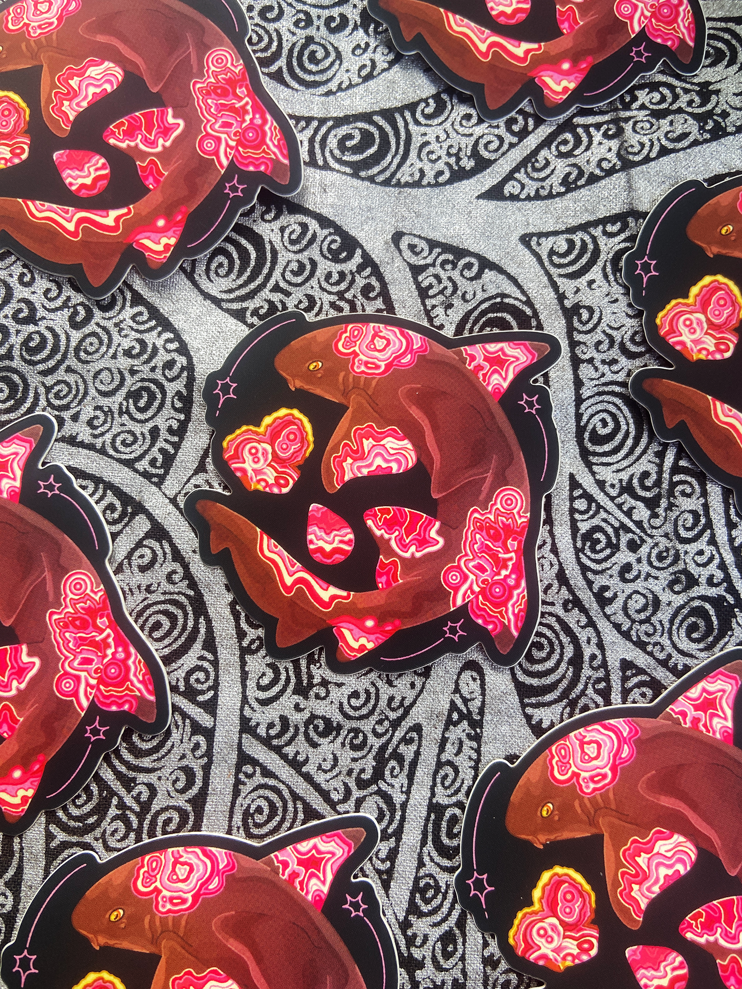 Rhodochrosite Nurse Shark Sticker