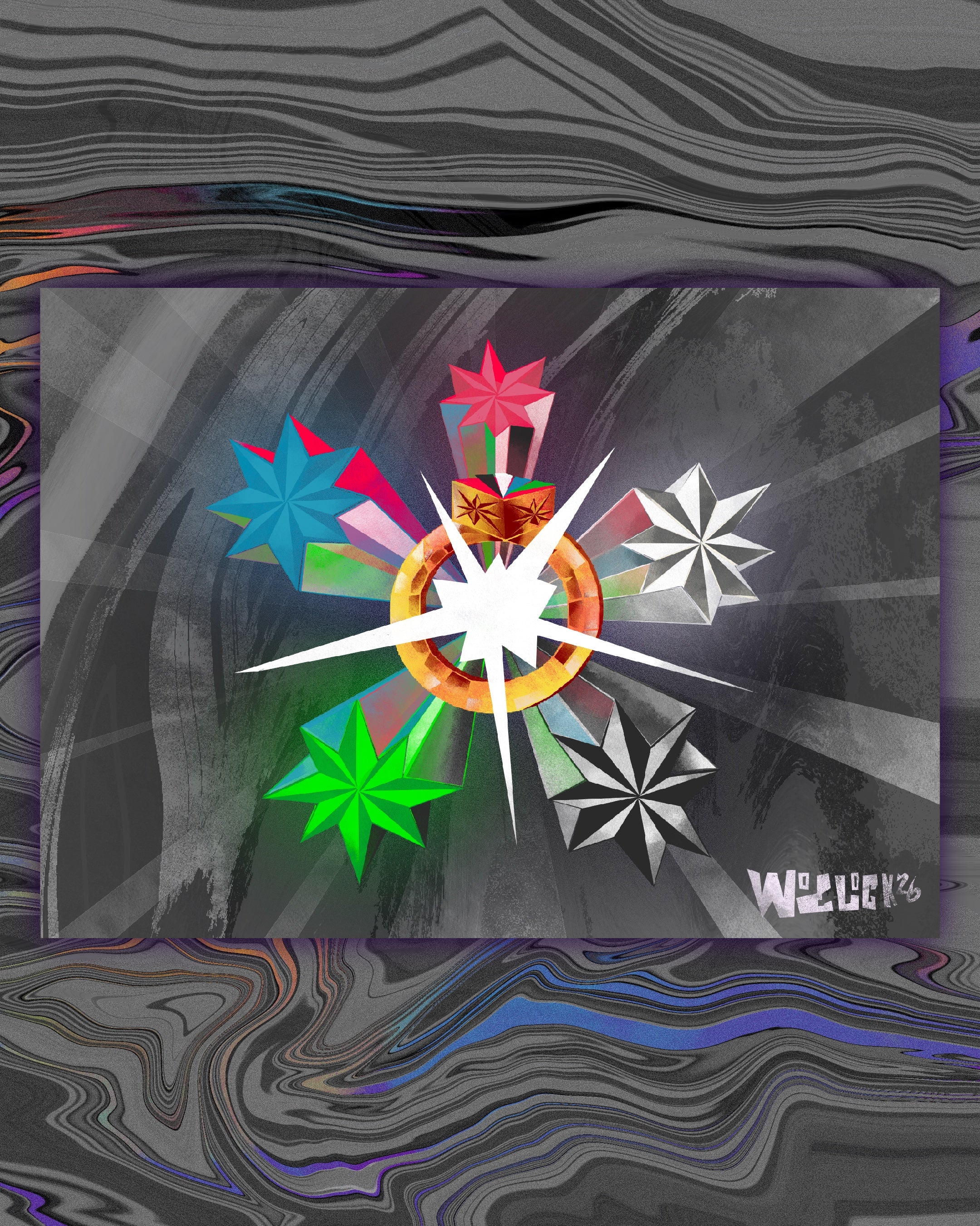 Spectrum Signet - 5" x 7" Fine Art Print