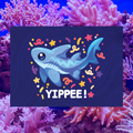 Yippee Shark 5"x7" Fine Art Print