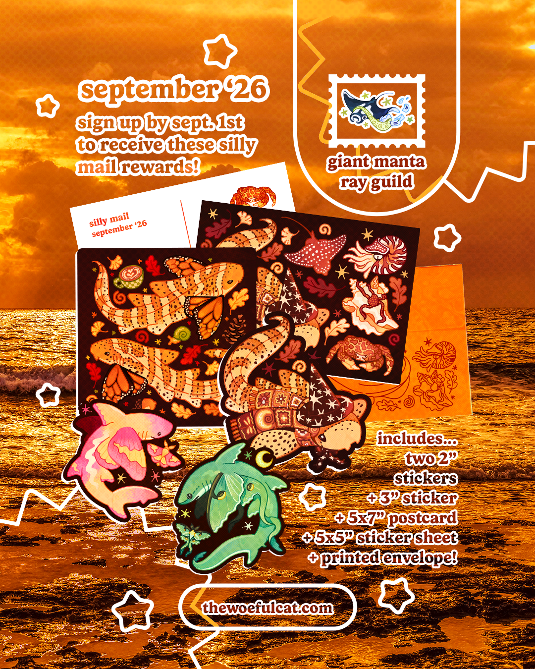 Silly Mail Giant Manta Ray Guild Subscription