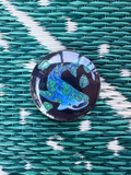 Malachite Whale Shark Button